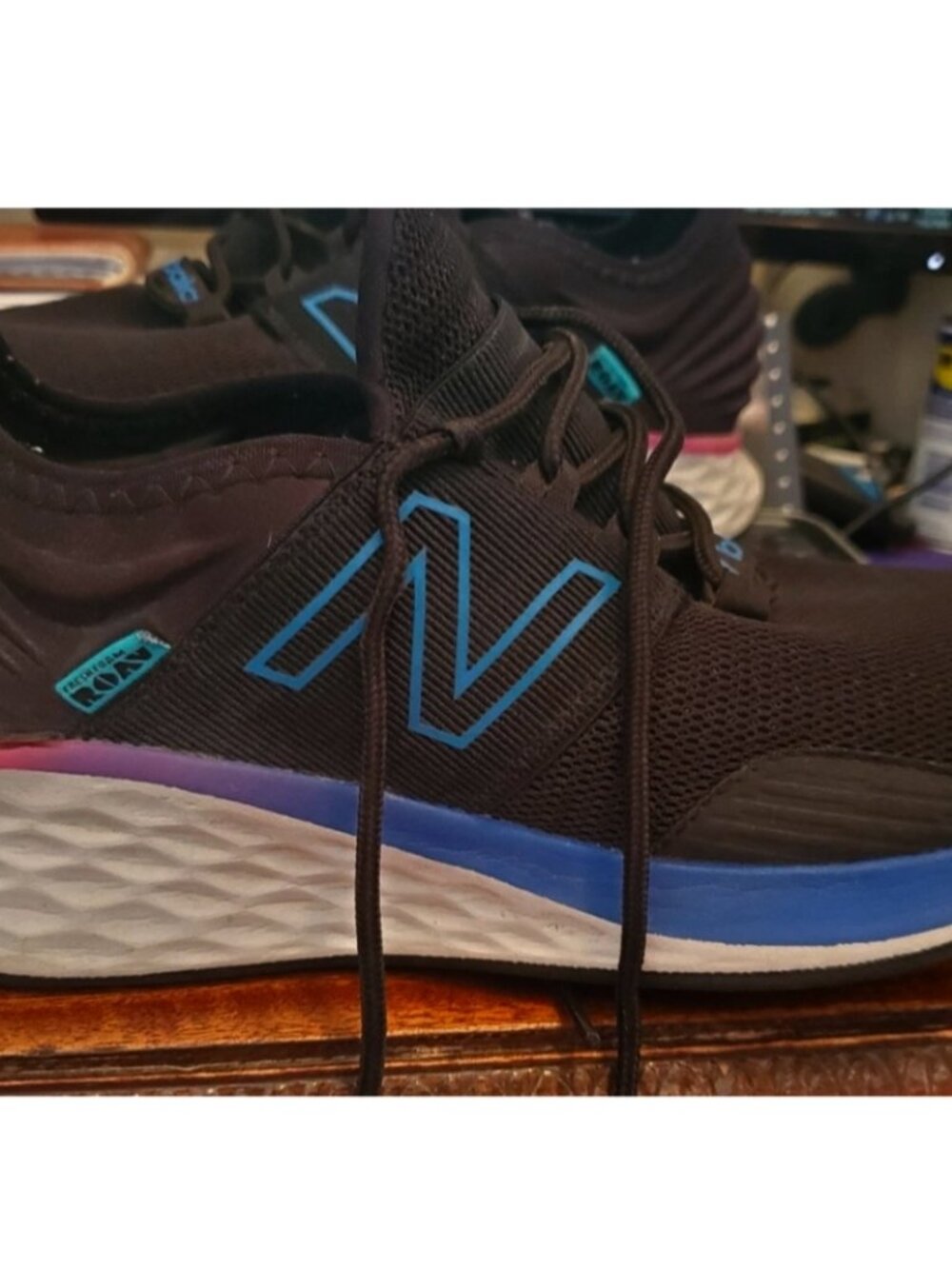 NEW BALANCE WOMEN CLASSICS BLACK WROAVBB RUNNING SHOES Size 10